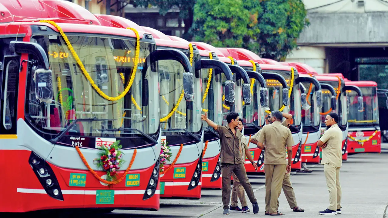 Over 85 per cent of the BEST bus fleet is now being run by wet-lease operators. File pic