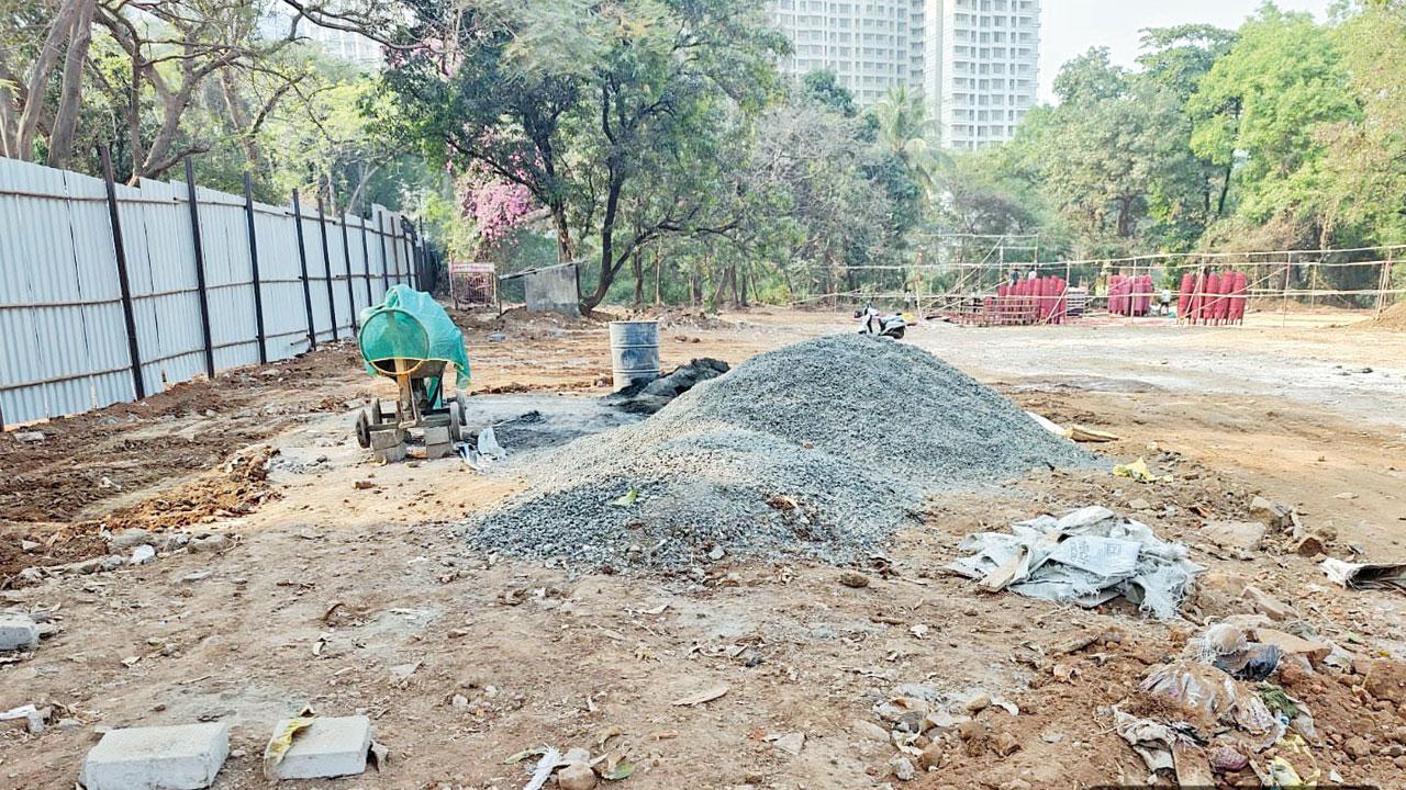 Construction material is scattered across the notified Eco-Sensitive Zone of Sanjay Gandhi National Park