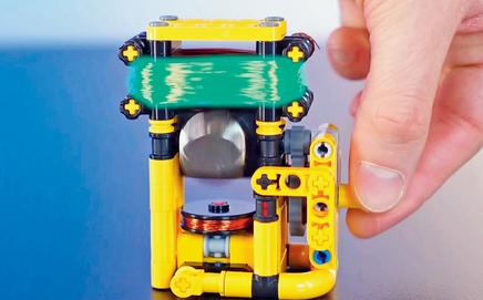 The LEGO motor in action. PIC COURTESY/YouTube/Jamie’s Brick