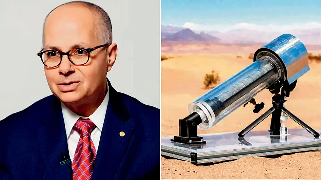 Nobel winner Omar Yaghi unveils machine that makes water from air