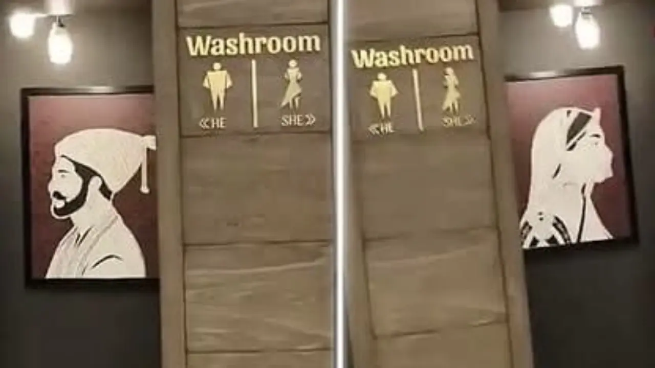 Haryana resort faces outrage over portraits resembling Shivaji on washroom doors