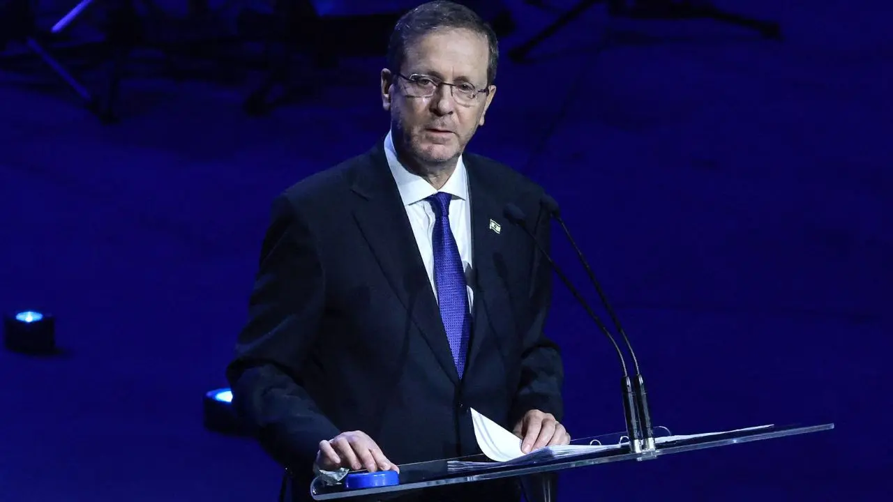 IN PHOTOS: Israeli President attends solidarity event for 2025 shooting victims 