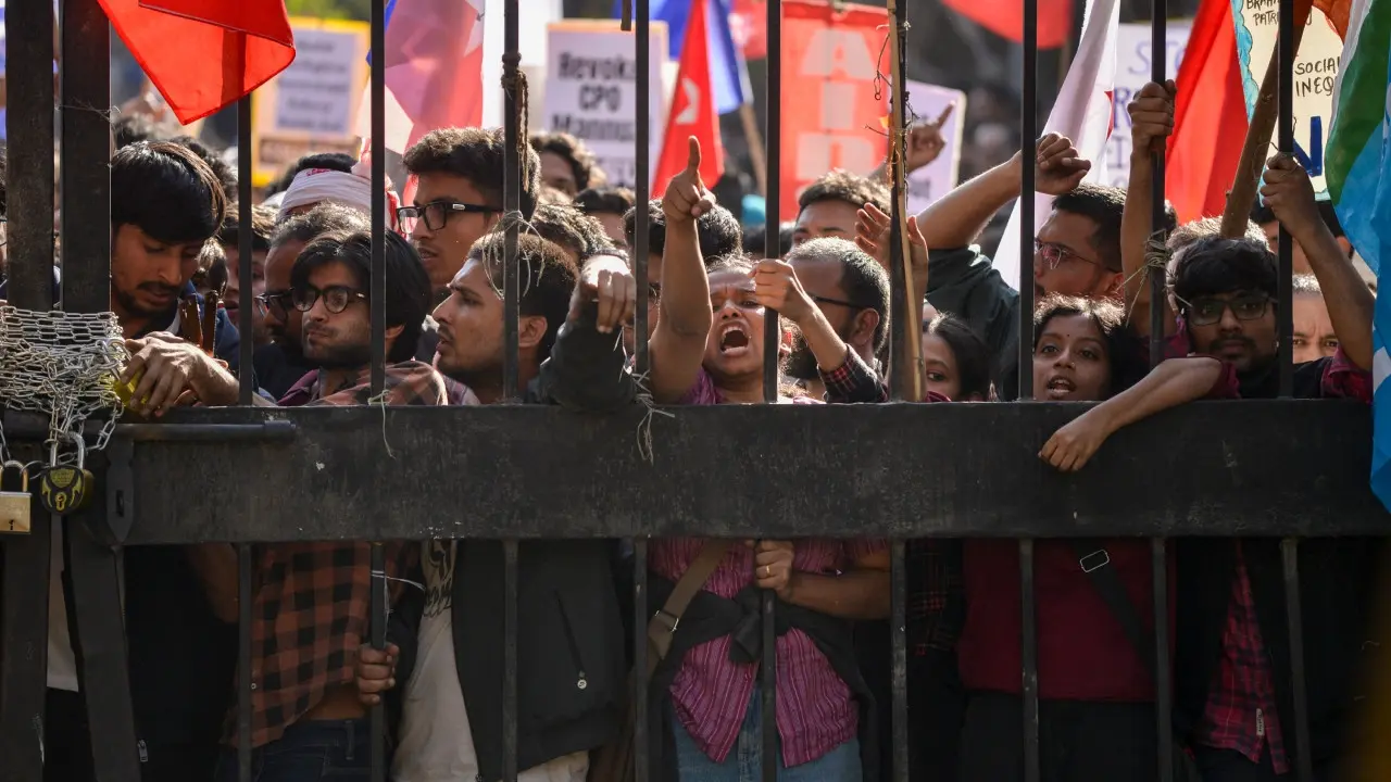 In Photos: JNU protest turns violent, 14 arrested, FIR filed