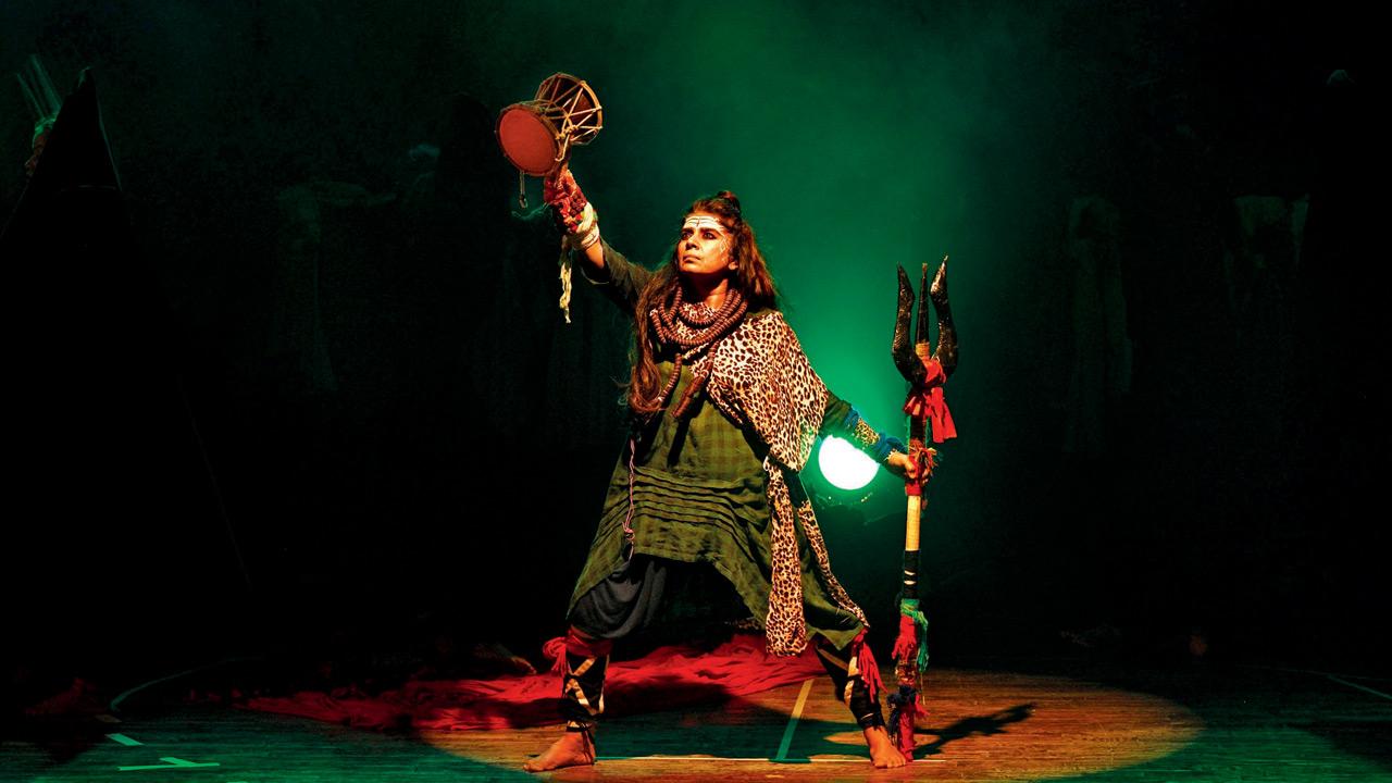 <p>Myth meets reality. Mita Vashisht’s portrayal of Lord Shiva in Ek Kanth Vishpai marked the opening of the Kala Ghoda Festival at YB Chavan Theatre on January 31.</p> <p>Myth meets reality. Mita Vashisht’s portrayal of Lord Shiva in Ek Kanth Vishpai marked the opening of the Kala Ghoda Festival at YB Chavan Theatre on January 31.</p>