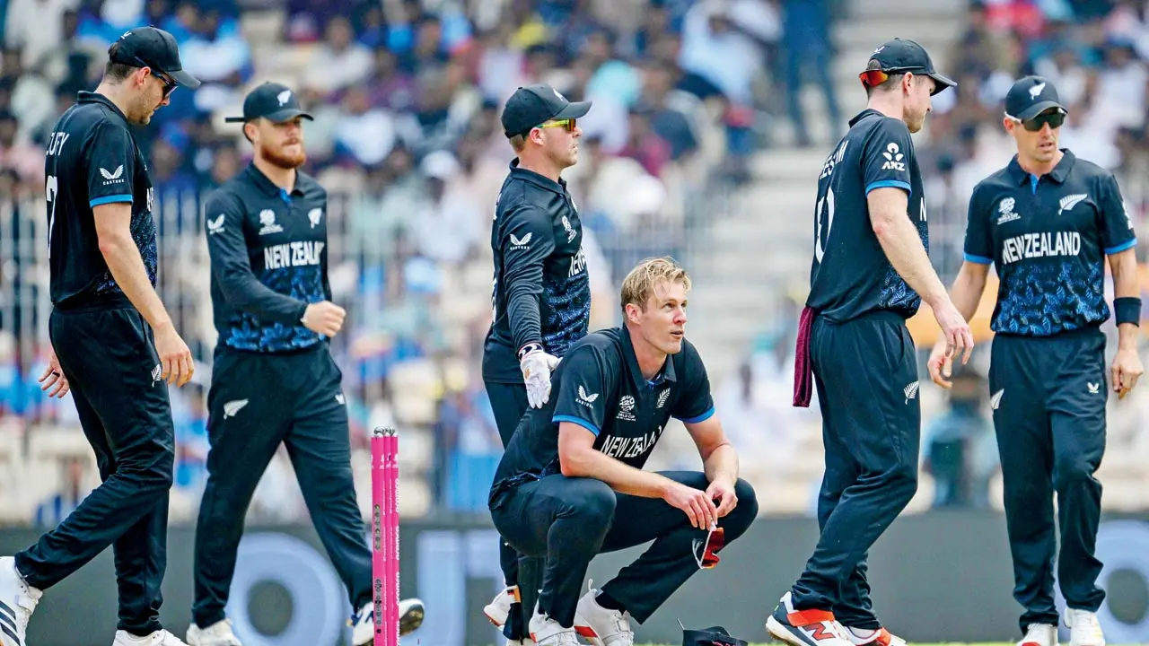 NZ players celebrate a wicket vs Canada recently. Pic/PTI