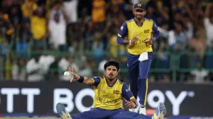 Maheesh Theekshana's three-wicket haul restricts New Zealand to 168 runs