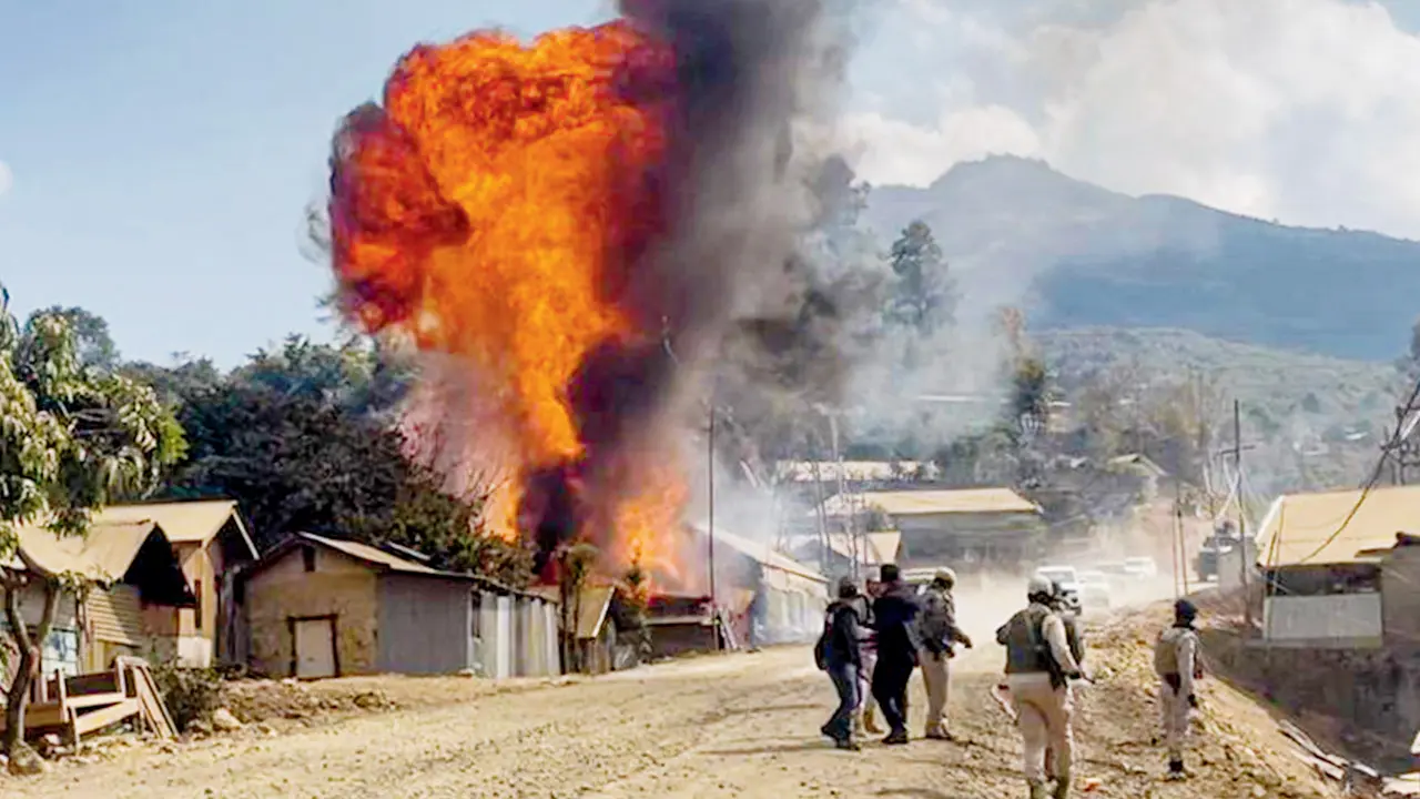 Manipur: Houses torched amid fresh Kuki–Naga clashes in Ukhrul