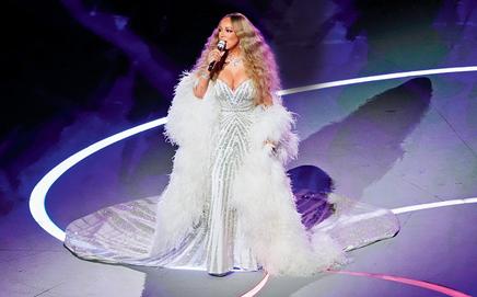 Mariah Carey at the Winter Olympics Opening Ceremony in Milano Cortina, Italy on Friday. Pic/Getty Images