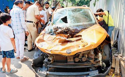 The metro slab fell on a car killing one. FILE PIC