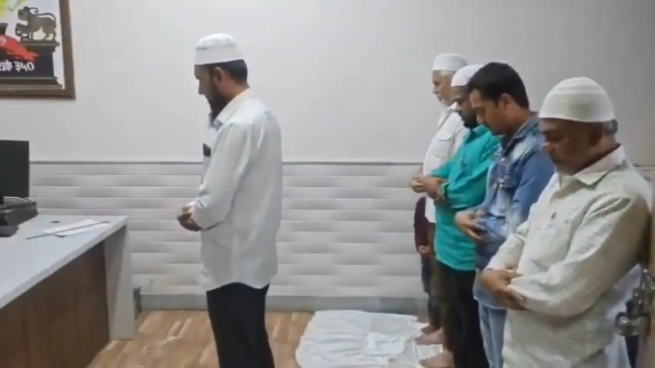 Malegaon civic office namaz video goes viral; BJP leader calls for strict action