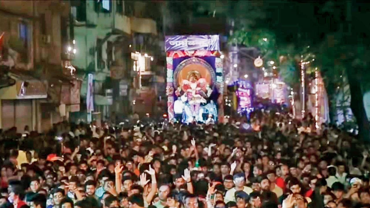 A moment from the 2015 album launch of Bass Rani on the streets of Girgaon