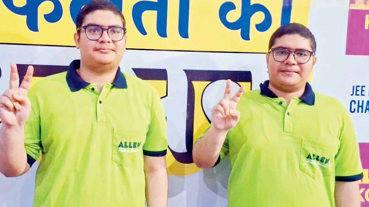 JEE Mains 2026 result Odisha twin brothers score identical 285
