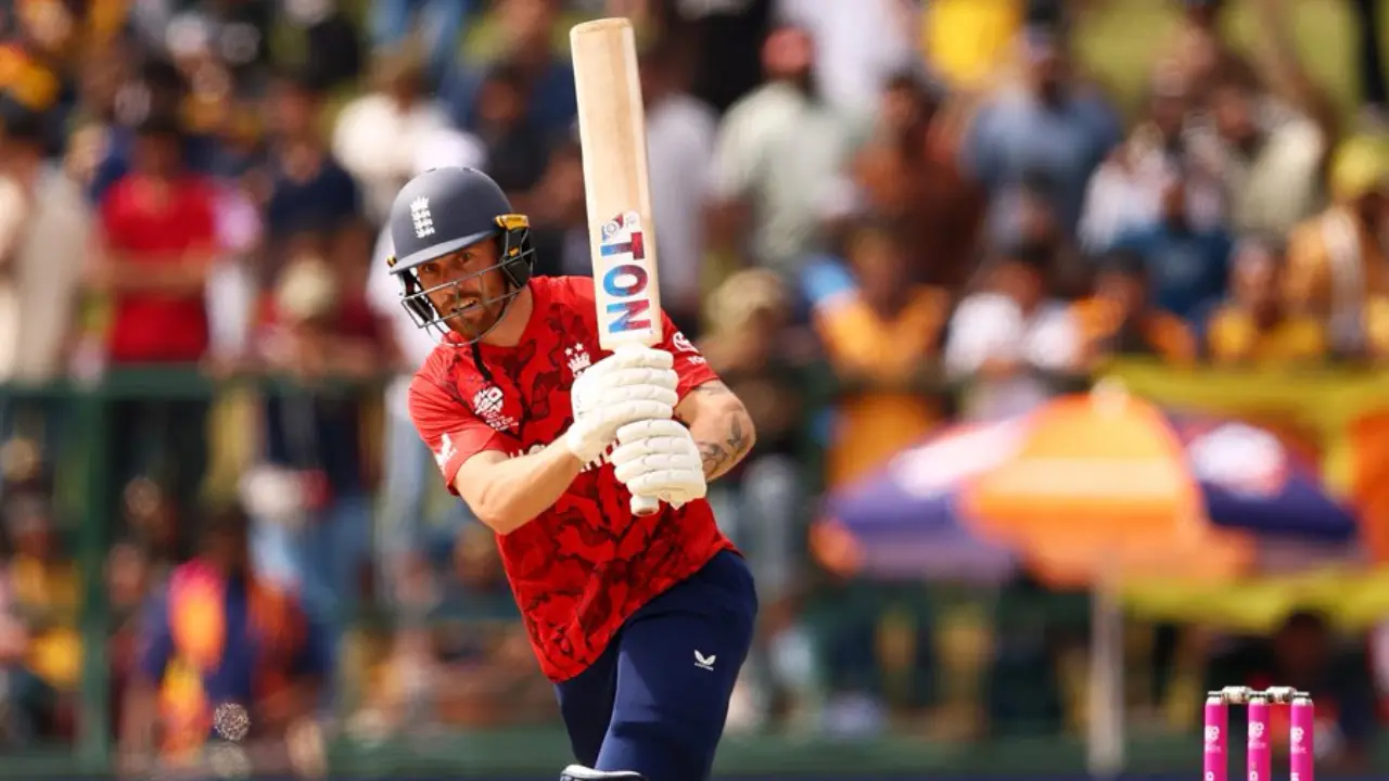 Having put to bat first, England's opening batsman Phil Salt played a knock of 62 runs off 40 deliveries, which was laced with six boundaries and two maximums. Wicketkeeper-batsman Jos Buttler scored seven runs in 14 balls (Pic: X/@englandcricket)