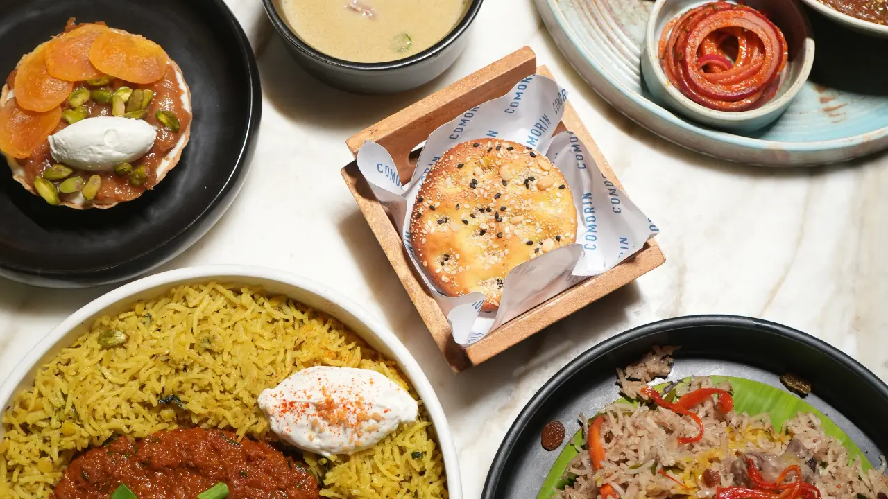 Delectable delicaciesThe Ramadan Menu at Comorin celebrates slow-cooked flavours and time-honoured recipes. Guests can begin with the nourishing Hyderabadi Mutton Marag served with baked naan, followed by indulgent bites such as the crisp Keema Lukhmi paired with dates and green chilli chutney. Hearty mains include aromatic Karahi Gosht with khameeri roti, Khichdi with keema and masala egg, and fragrant Afghan Chicken Palaw served with burani raita  dishes designed to offer warmth, richness, and balance after a day of fasting. 
To end the feast on a sweet note, the menu features traditional Ramadan desserts such as Khubani Ka Meetha with fresh malai and the indulgent Sheer khurma with dates toffee, bringing a sense of nostalgia and celebration to the table.
Where: Comorin, Lower ParelWhen: Till March 19Time: DinnerPrice: Starting at Rs 545