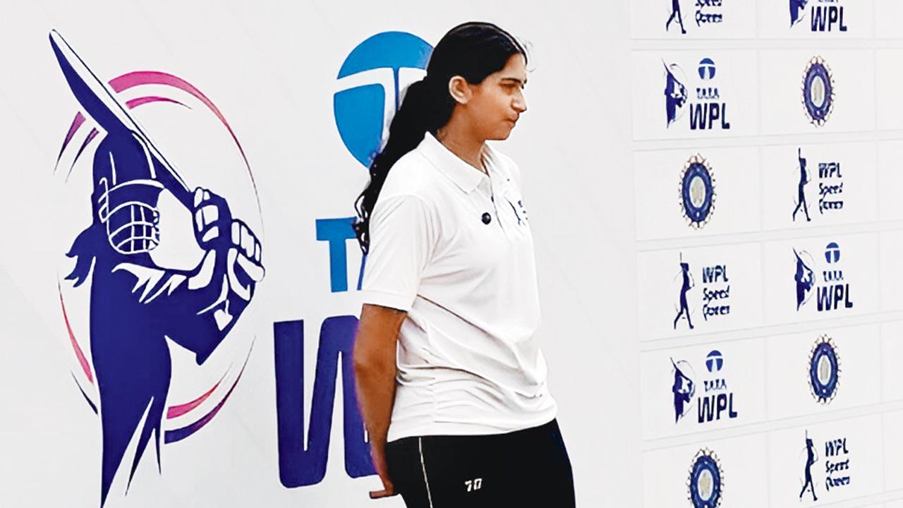 Rhea Nadkarni during WPL Speed Queen final trials at  Islam Gymkhana on Monday