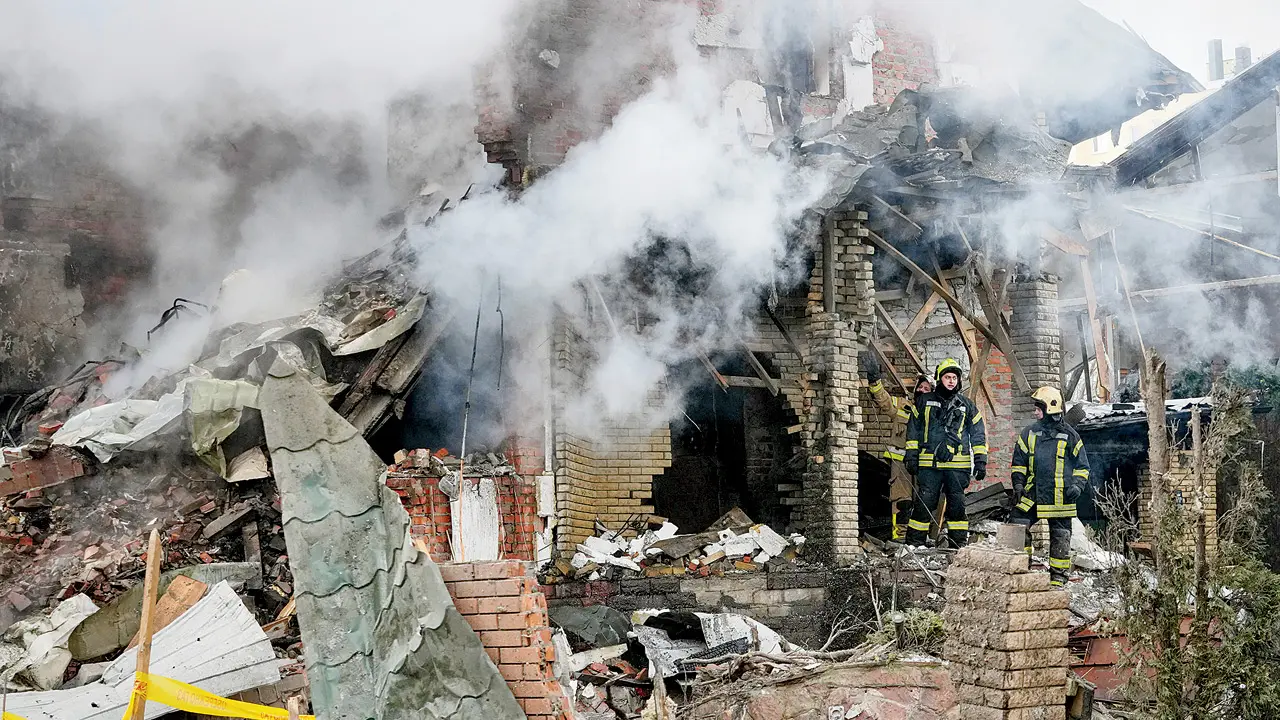 Russia strikes Ukraine with drones and missiles, one dead