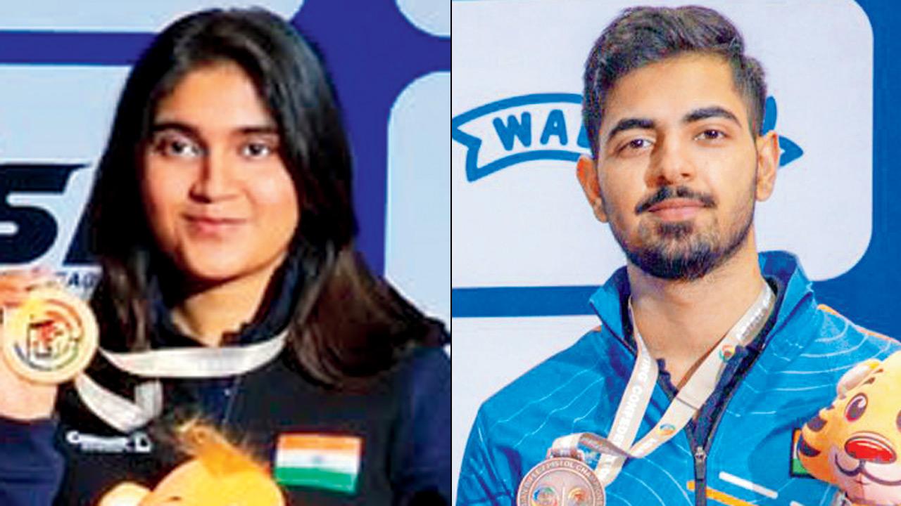 Olympian Esha takes top honours in 10m air pistol; Samrat bags bronze
