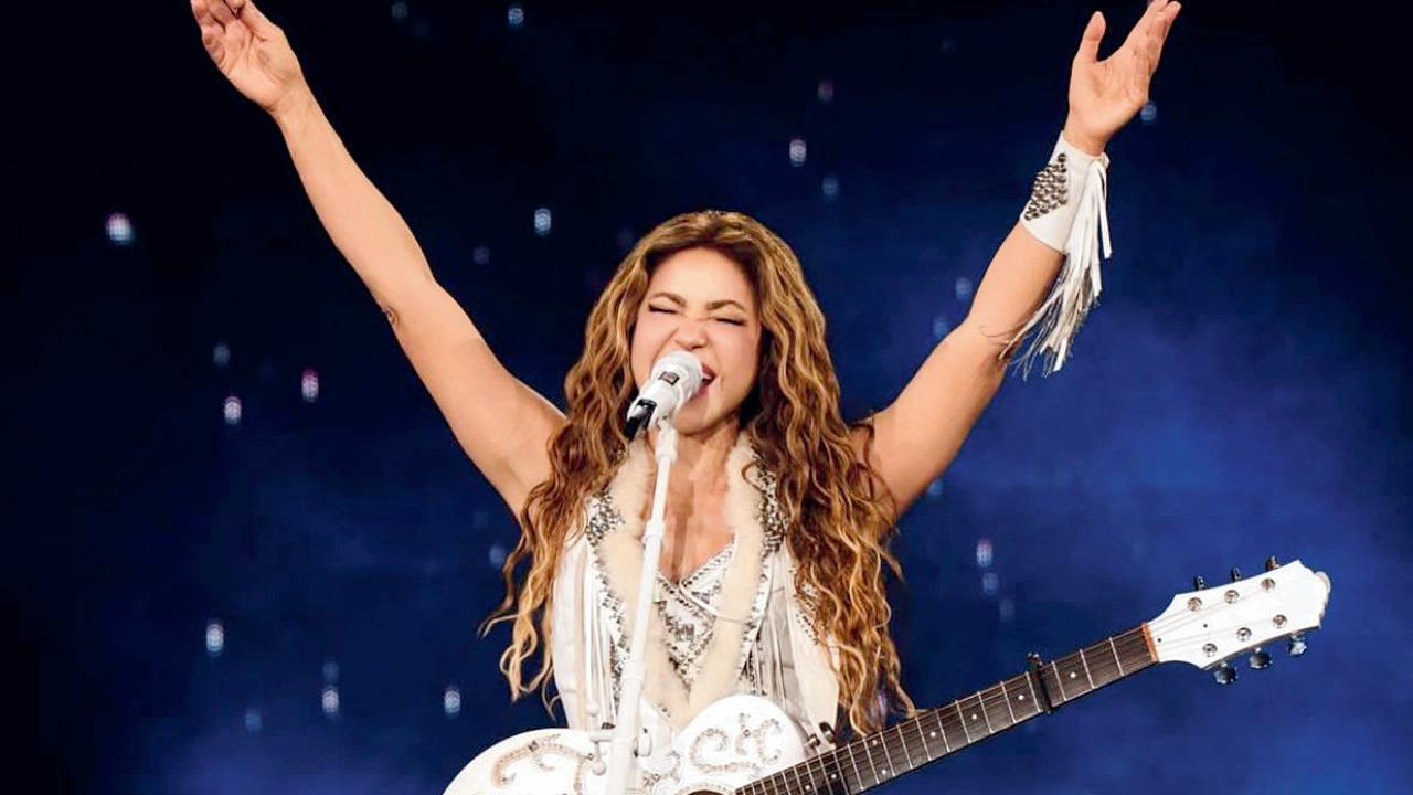  Shakira at  a previous  performance. Pic courtesy/@shakira