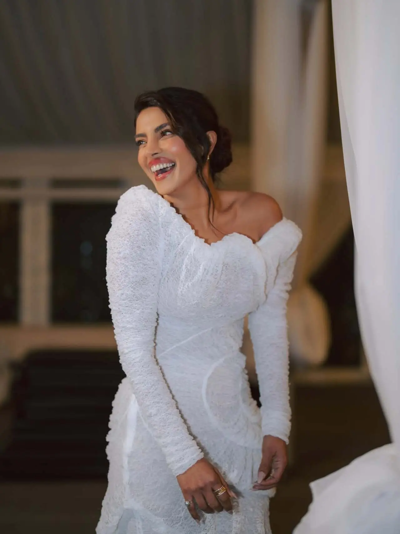 Priyanka Chopra flashes a million-dollar smile as she gears up for the press tour following the film’s grand premiere of The Bluff.