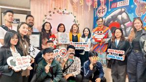 Aizawl unveils giant condom billboard ahead of International Condom Day