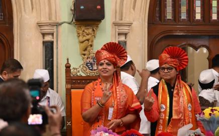 Mayor Ritu Tawde and Deputy Mayor Sanjay Ghadi. PIC/SAYYED SAMEER ABEDI