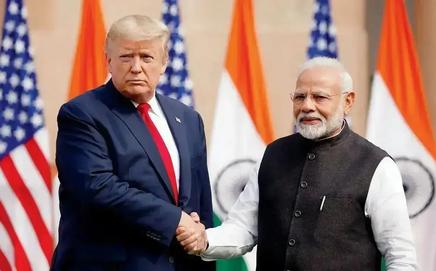 US President Donald Trump and PM Narendra Modi. File pic