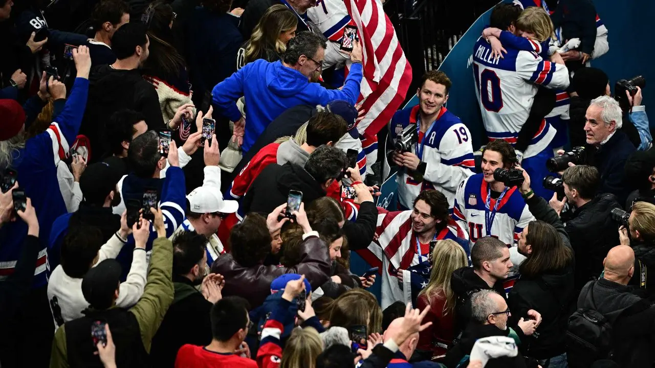 USA win men`s Olympic ice hockey gold for first time since 1980