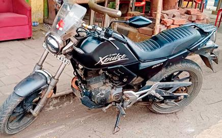 The Hero Xpulse motorcycle allegedly used by the accused to carry out the crime. Pics/By Special Arrangement 