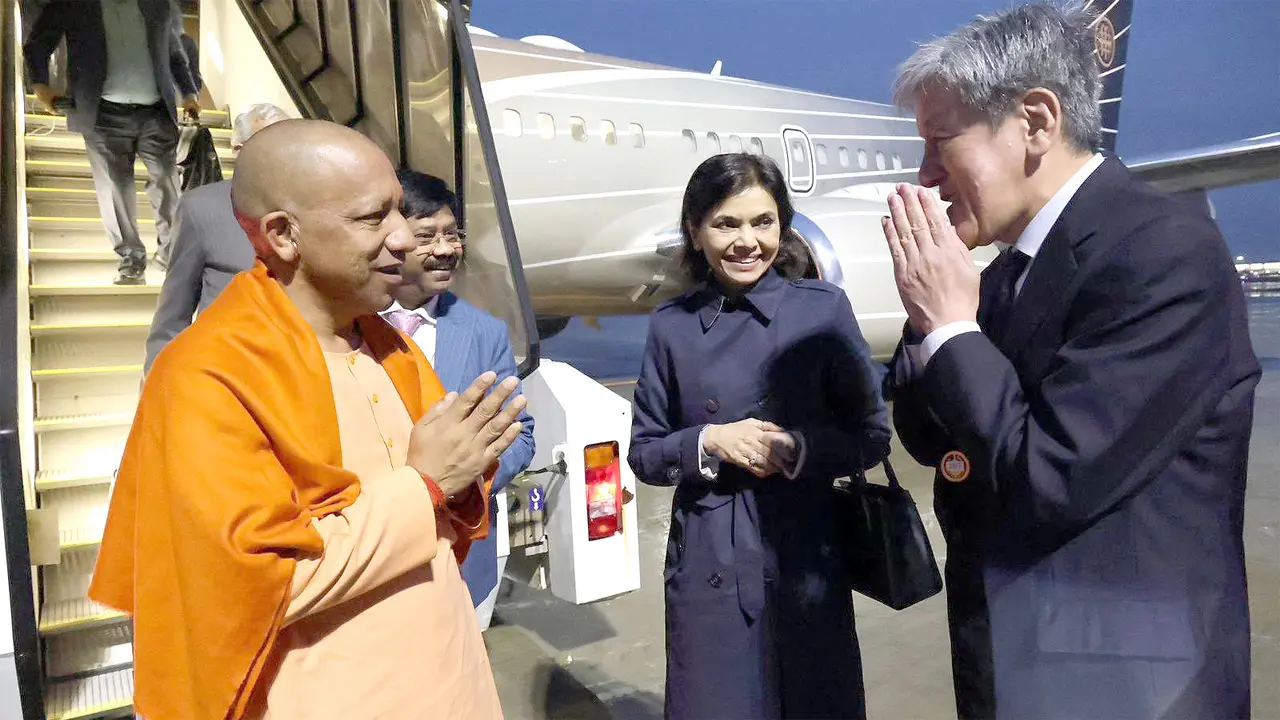 Japan: Uttar Pradesh CM Yogi Adityanath arrives in Tokyo