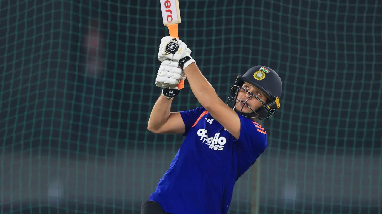 In the second innings of the match, the cricket fans will keep a tab on Team India's swashbuckling opening batsman Abhishek Sharma. The left-handed batsman has so far registered three ducks in as many games, and will be eyeing his first runs in the ongoing global showpiece (Pic: X/@BCCI)