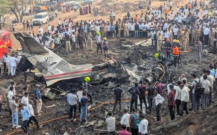 The plane crash had claimed the life of Former Maharashtra Deputy CM Ajit Pawar and four others. Pic/Special Arrangement