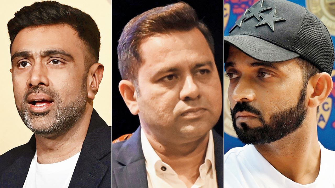 R Ashwin, Aakash Chopra and Ajinkya Rahane