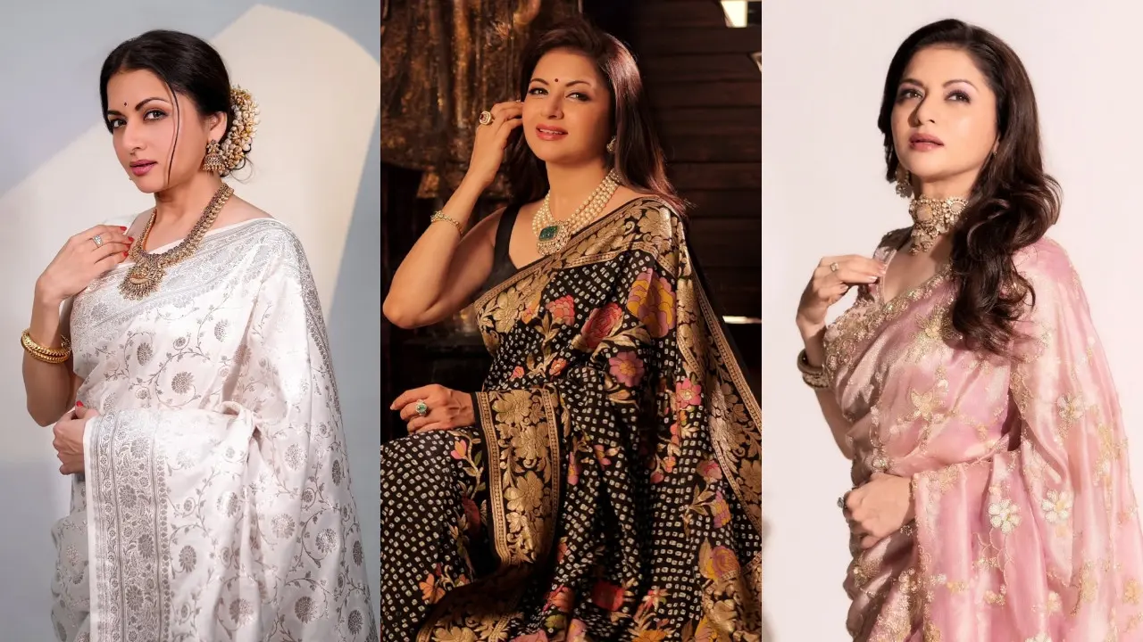 On Bhagyashree’s birthday, check out her most fashionable saree looks