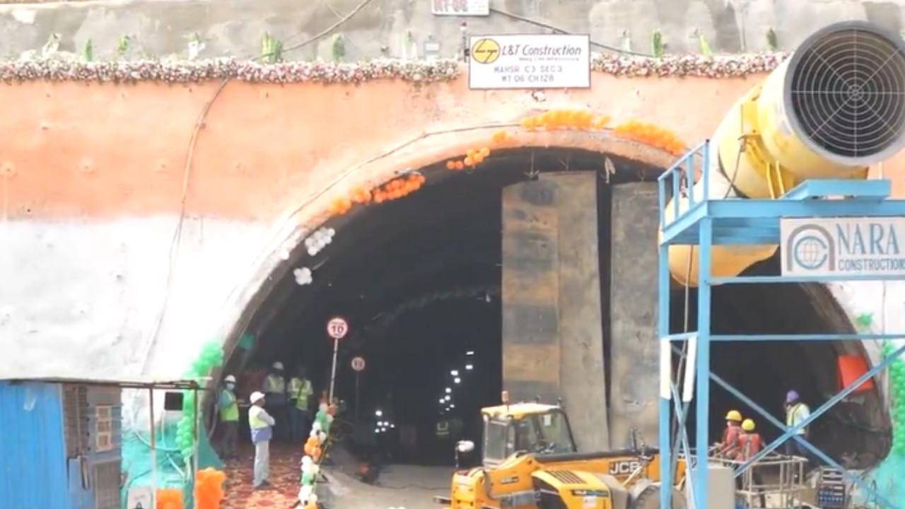 IN PHOTOS: Mumbai-Ahmedabad Bullet Train project tunnel breakthrough in Palghar