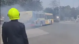 Fire breaks out on moving Thane Municipal Transport bus; passengers evacuated