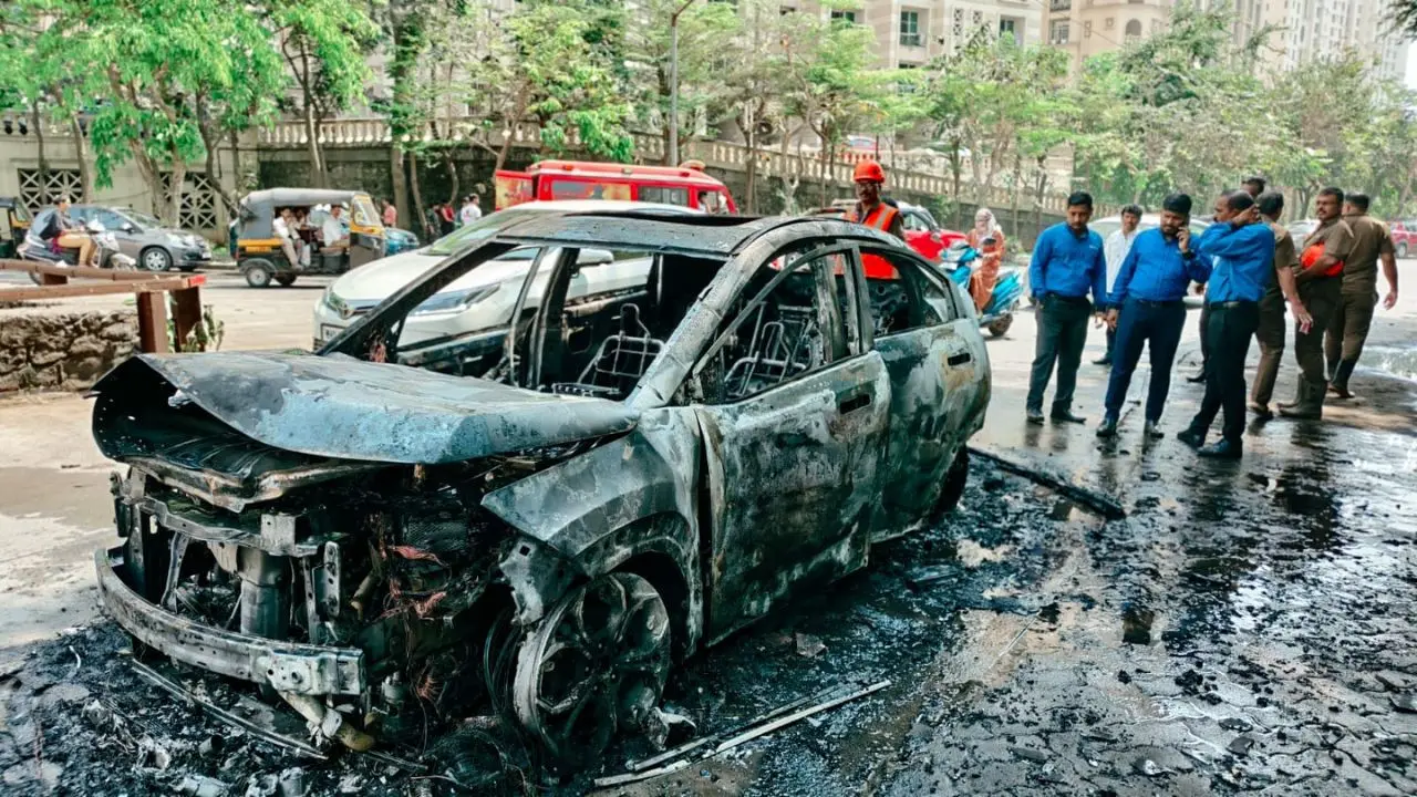 Mumbai LIVE: Car catches fire during test drive in Thane; no injuries reported