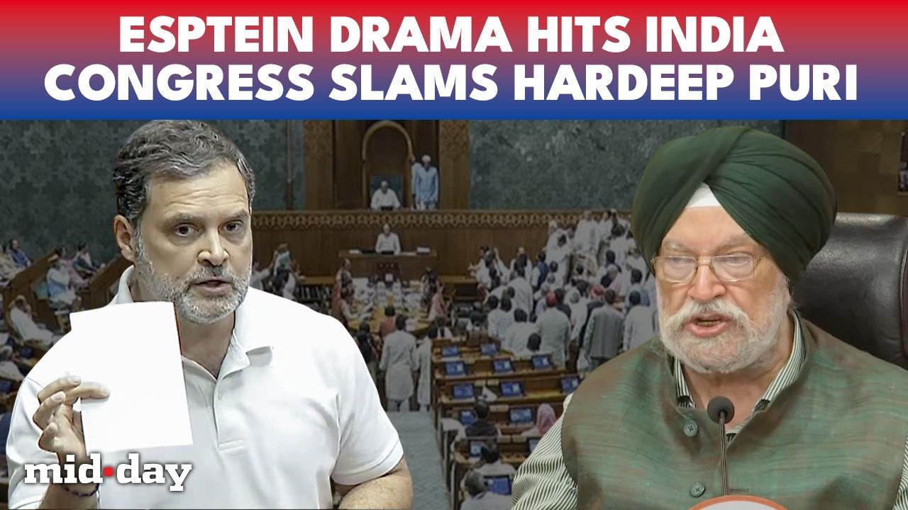 Epstein drama rocks Indian Parliament, Hardeep Puri under fire