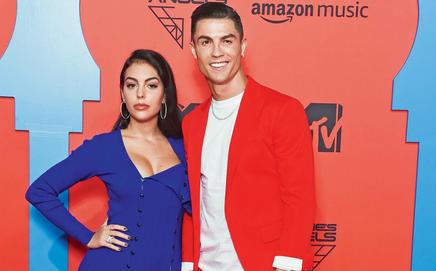 Georgina Rodriguez and Cristiano Ronaldo. Pic/Getty Images
