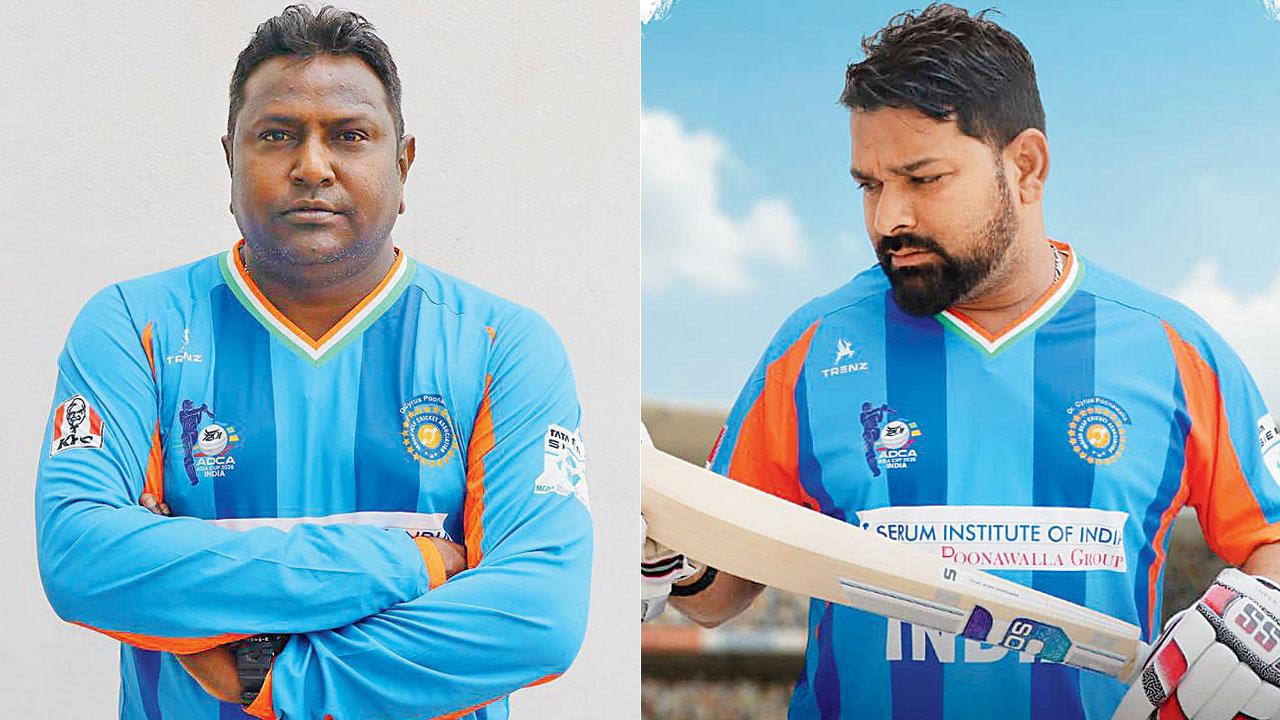 India deaf team head coach Dev Dutt; (right) India deaf team captain Virender Singh