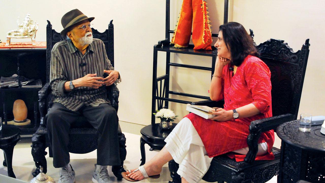 Meher Marfatia in conversation with filmmaker Vikas Desai for her online column. Pic/Danesh Mistry