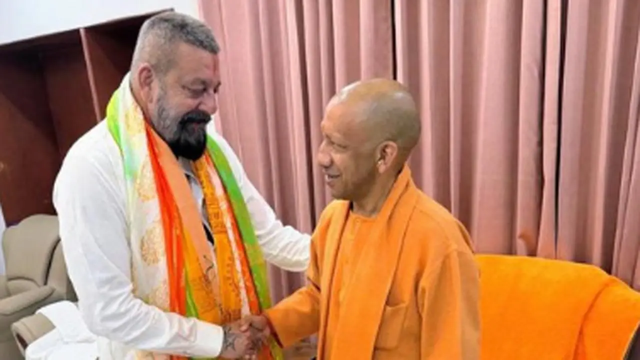 Sanjay Dutt shares pictures from his meeting with CM Yogi Adityanath