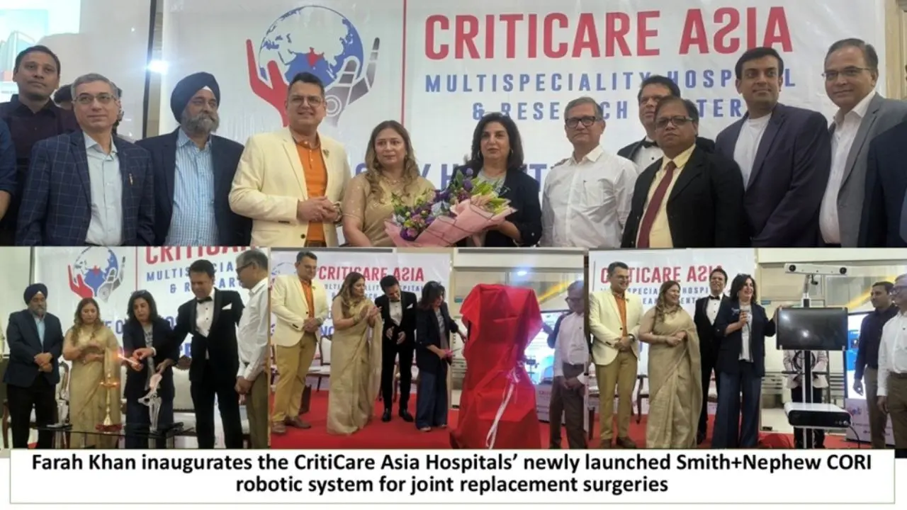 CritiCare Asia Hospitals launches Smith+Nephew CORI robotic system; inauguration by Farah Khan