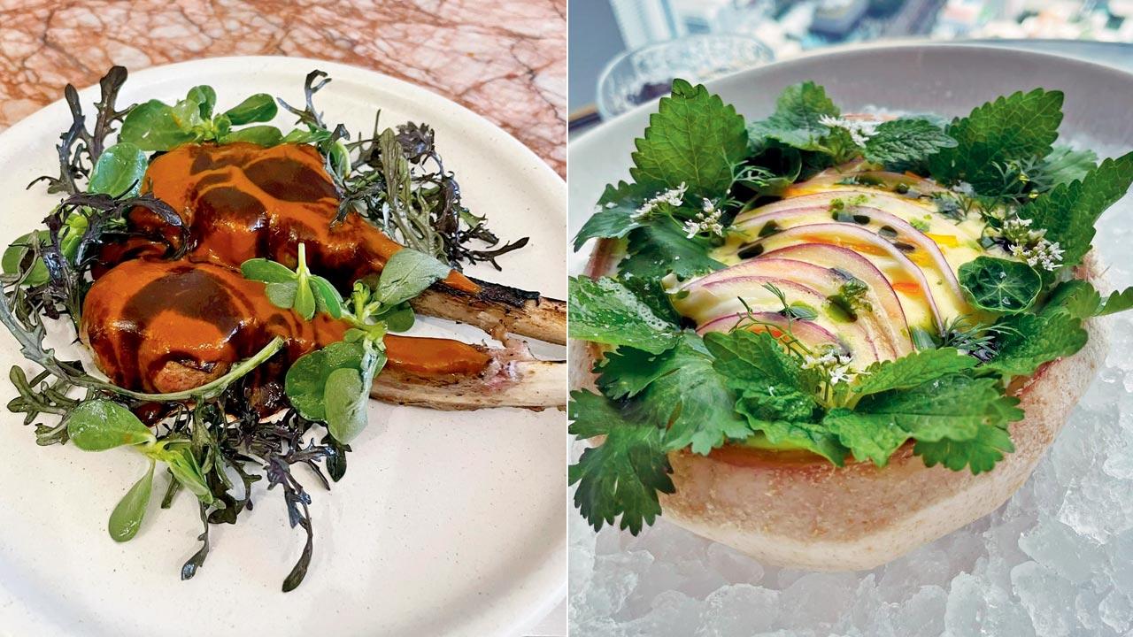 (From left) Lamb Dish and Tostada will be served at the pop-up. Pics Courtesy/Chef Flor Camorlinga