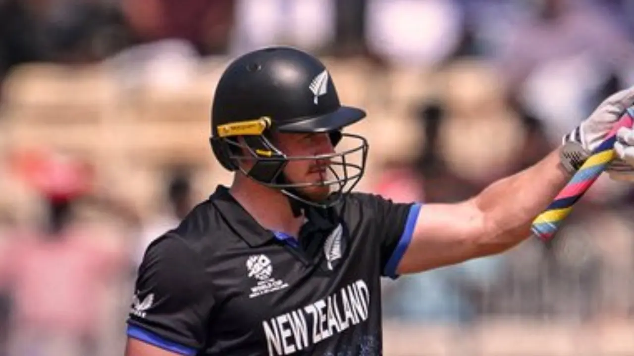 During his knock, he smashed four boundaries and six maximums (Pic: X/@ICC)