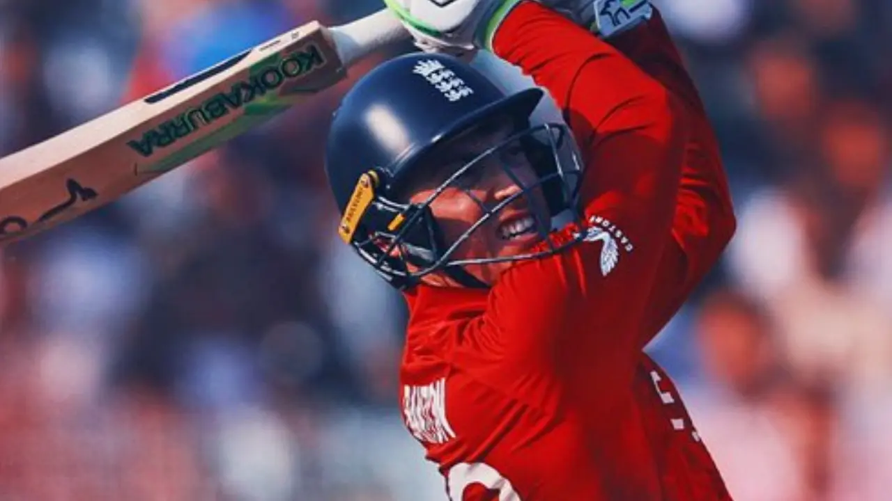 Jacob Bethell scored three runs in four balls. Tom Banton scored six runs in seven balls. Skipper Harry Brook accumulated 14 runs off seven balls, including a boundary (Pic: X/@englandcricket)