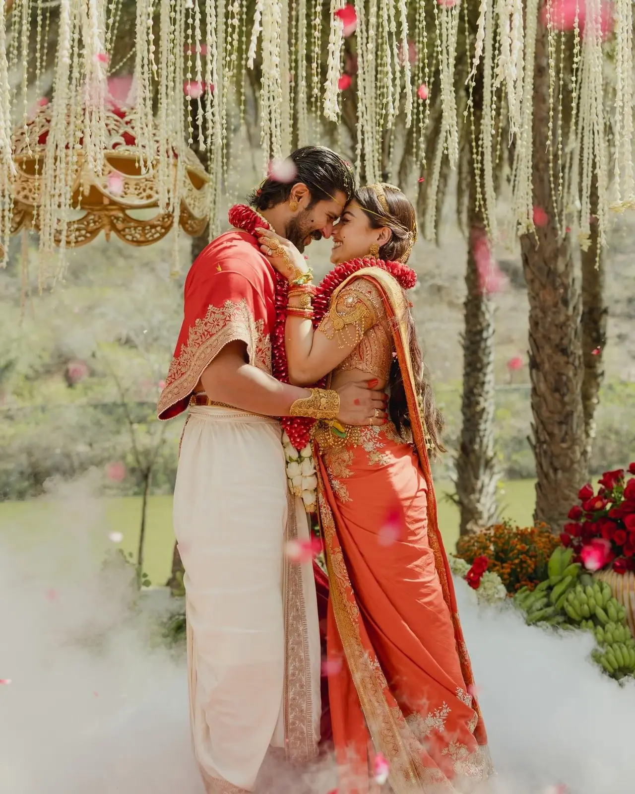 This picture perfectly captures thier love and joy as they tied the knot. They held each other in thier arms for the first time as man and wife and thier expressions speaks volumes.
