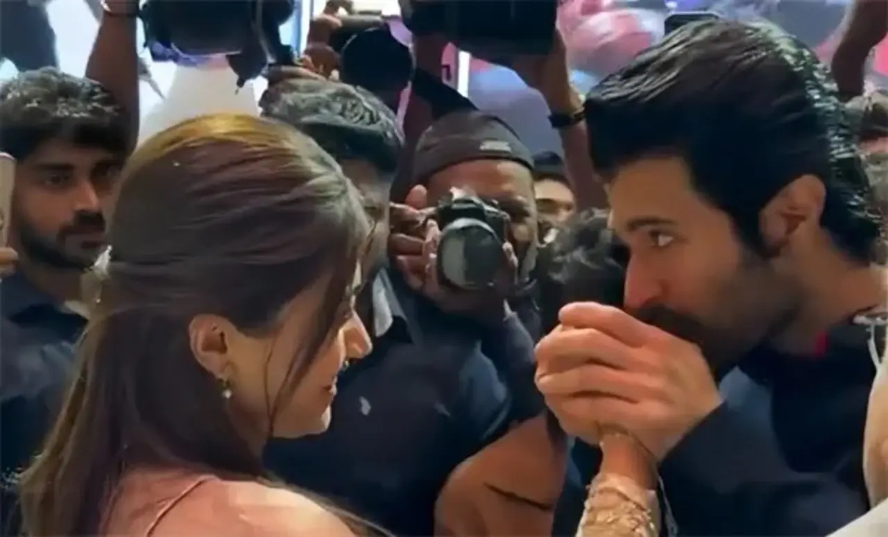 At the success event of Rashmika’s film, The Girlfriend, in Hyderabad, Vijay made a rare public appearance to support her. During the event, he surprisingly kissed her hand, which further confirmed their relationship. However, they still had not confirmed anything.