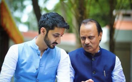 Jay Pawar (left). Late Ajit Pawar (right). PIC/ X