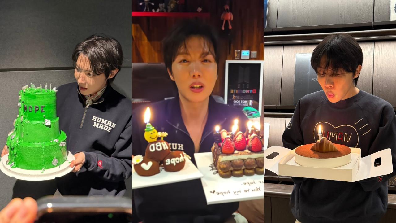 In Pics! J-hope's 32nd birthday was all about cakes and more cakes