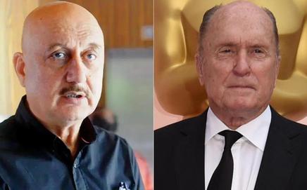 Anupam Kher and Robert Duvall. Pics/Ashish Raje, AFP